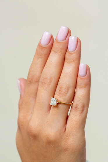 14K Rose Gold Ring set with 1.70CT H\SI2 Diamond - Image 3