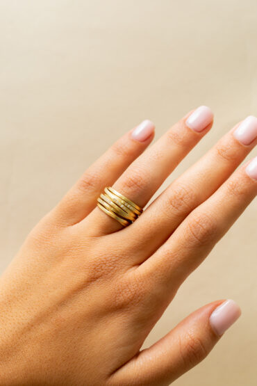 18K Gold Ring set with 0.16 ct Diamonds - Image 2