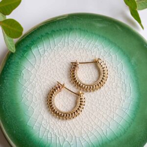 עגילי ציפוי זהב