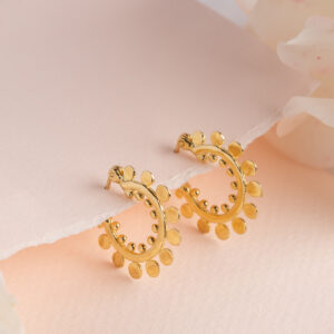 עגילי ציפוי זהב