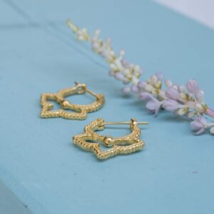 עגילי ציפוי זהב