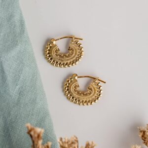 עגילי ציפוי זהב